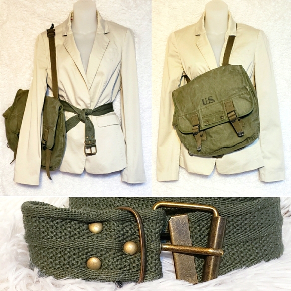 Vintage Handbags - HP🏆 WW2 Auth. Military Gear Tactical Bag & belt